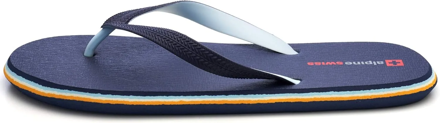 Alpine Swiss Men's Flip Flops | Ultra-light Thin EVA foam Sandals for Beach Pool Everyday Wear | Simple Flexible Flip Flops for Men