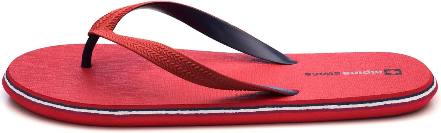 Alpine Swiss Men's Flip Flops | Ultra-light Thin EVA foam Sandals for Beach Pool Everyday Wear | Simple Flexible Flip Flops for Men