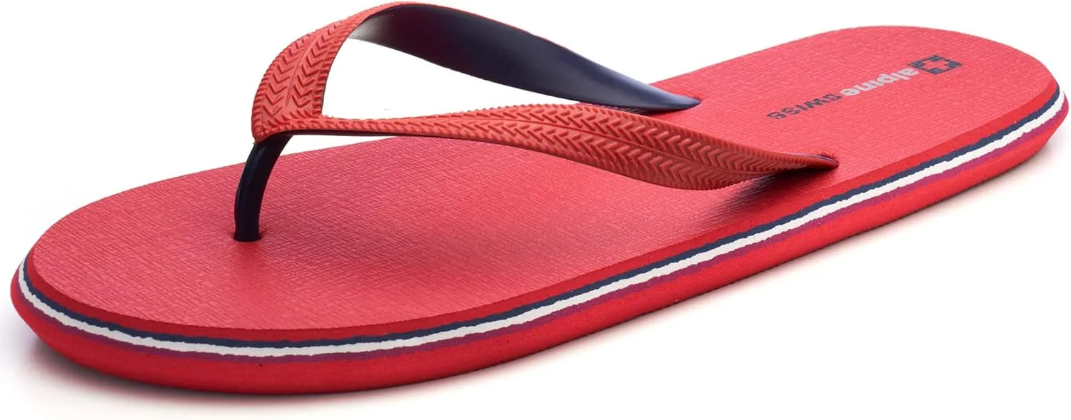 Alpine Swiss Men's Flip Flops | Ultra-light Thin EVA foam Sandals for Beach Pool Everyday Wear | Simple Flexible Flip Flops for Men
