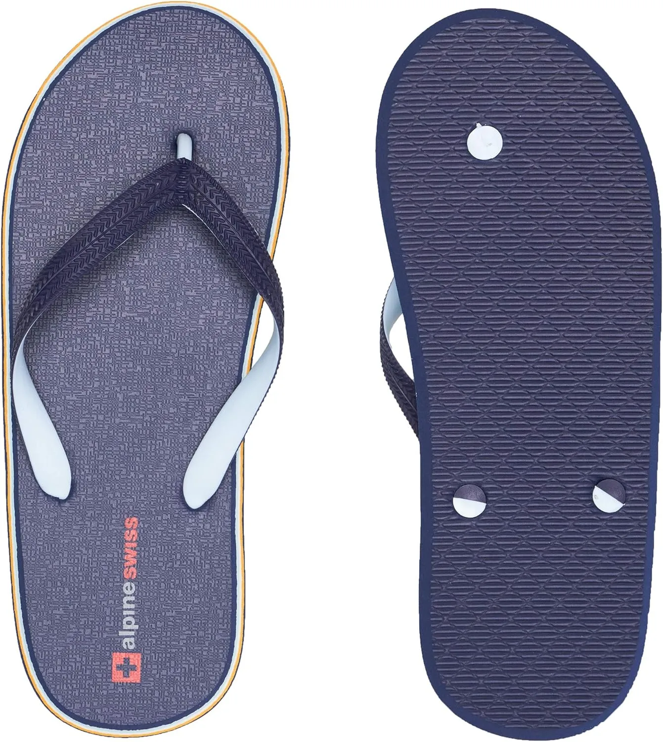 Alpine Swiss Men's Flip Flops | Ultra-light Thin EVA foam Sandals for Beach Pool Everyday Wear | Simple Flexible Flip Flops for Men