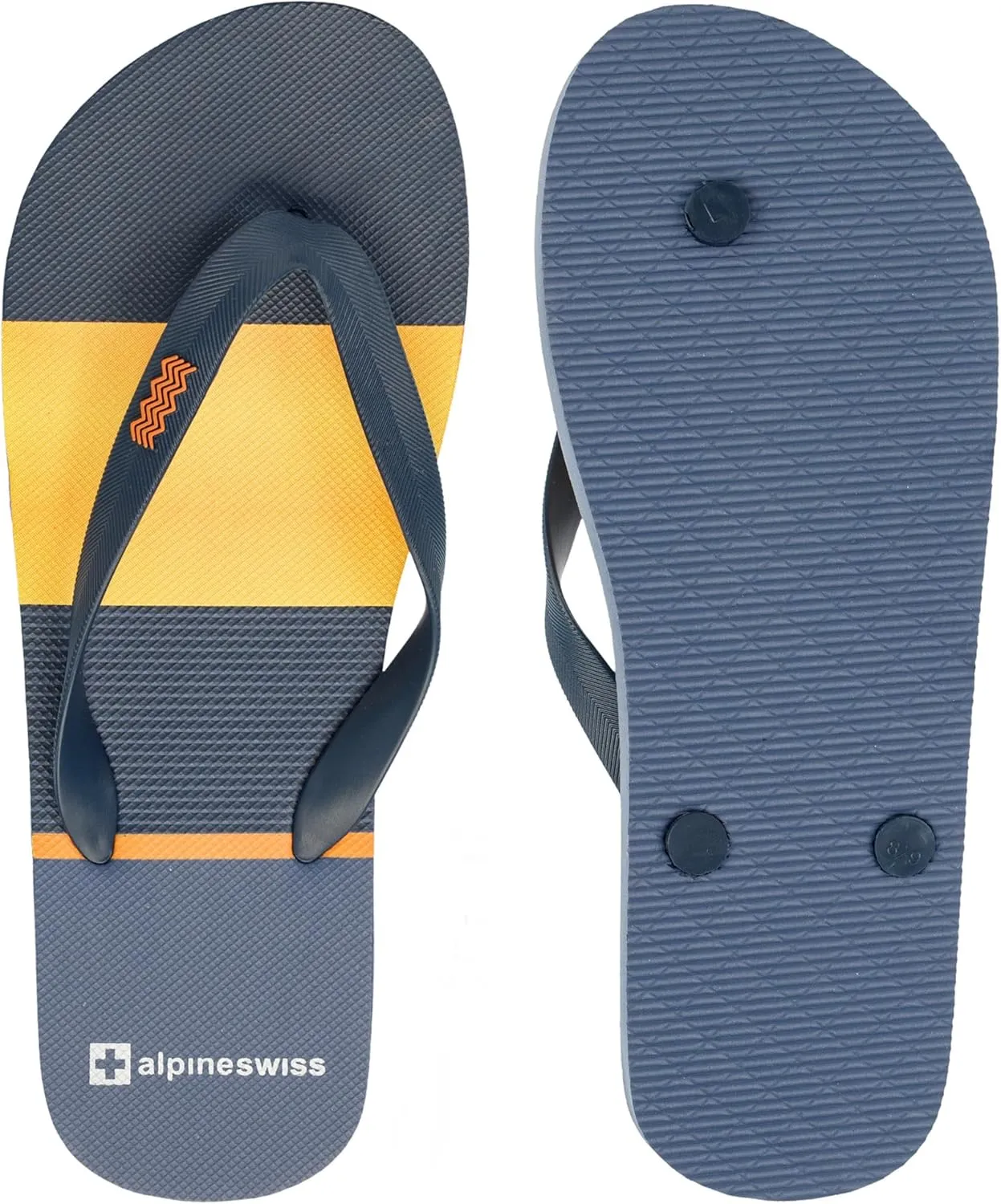 Alpine Swiss Men's Flip Flops | Ultra-light Thin EVA foam Sandals for Beach Pool Everyday Wear | Simple Flexible Flip Flops for Men