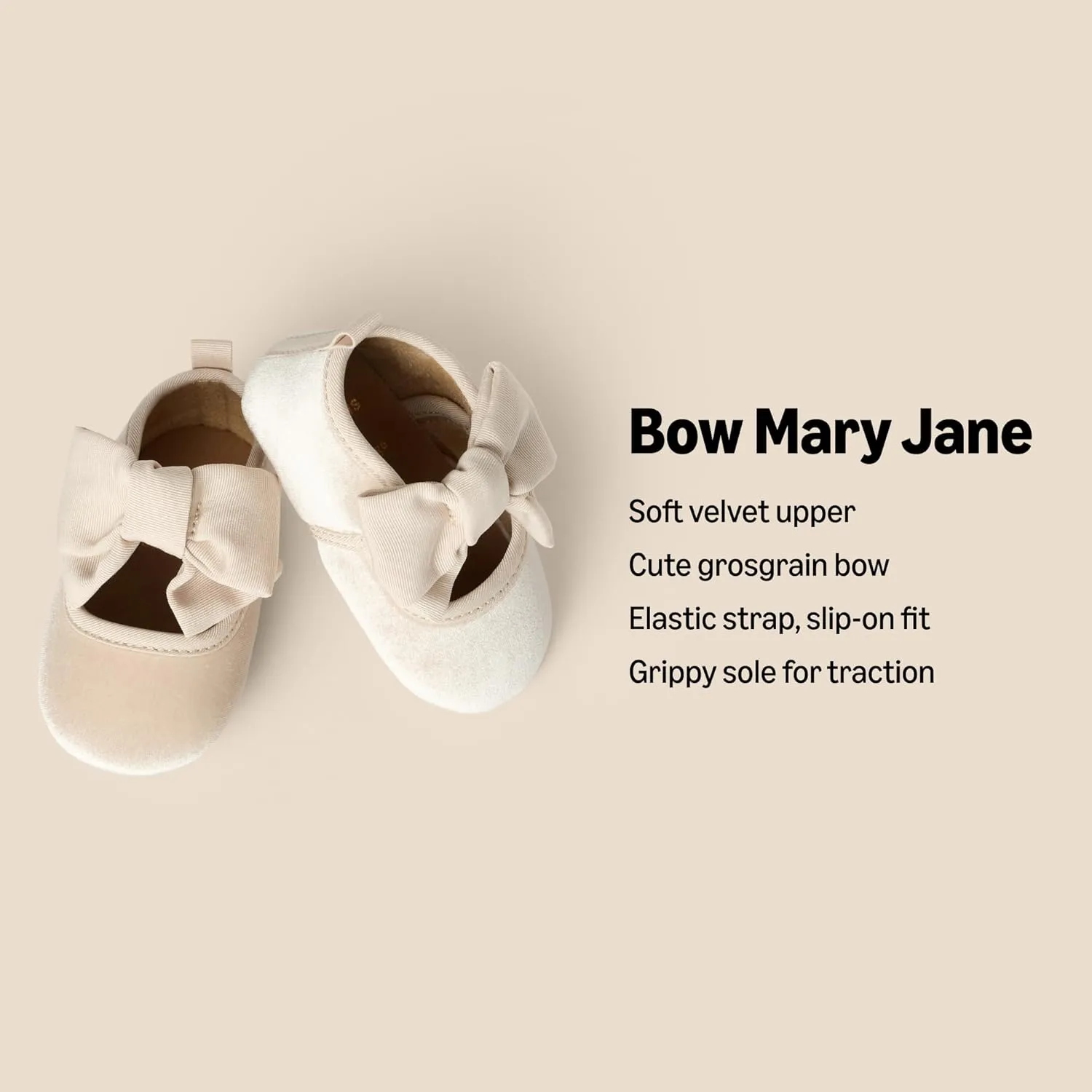 Amazon Essentials x Sofia Grainge Baby Girls' Mary Jane Shoes with Bow Detail