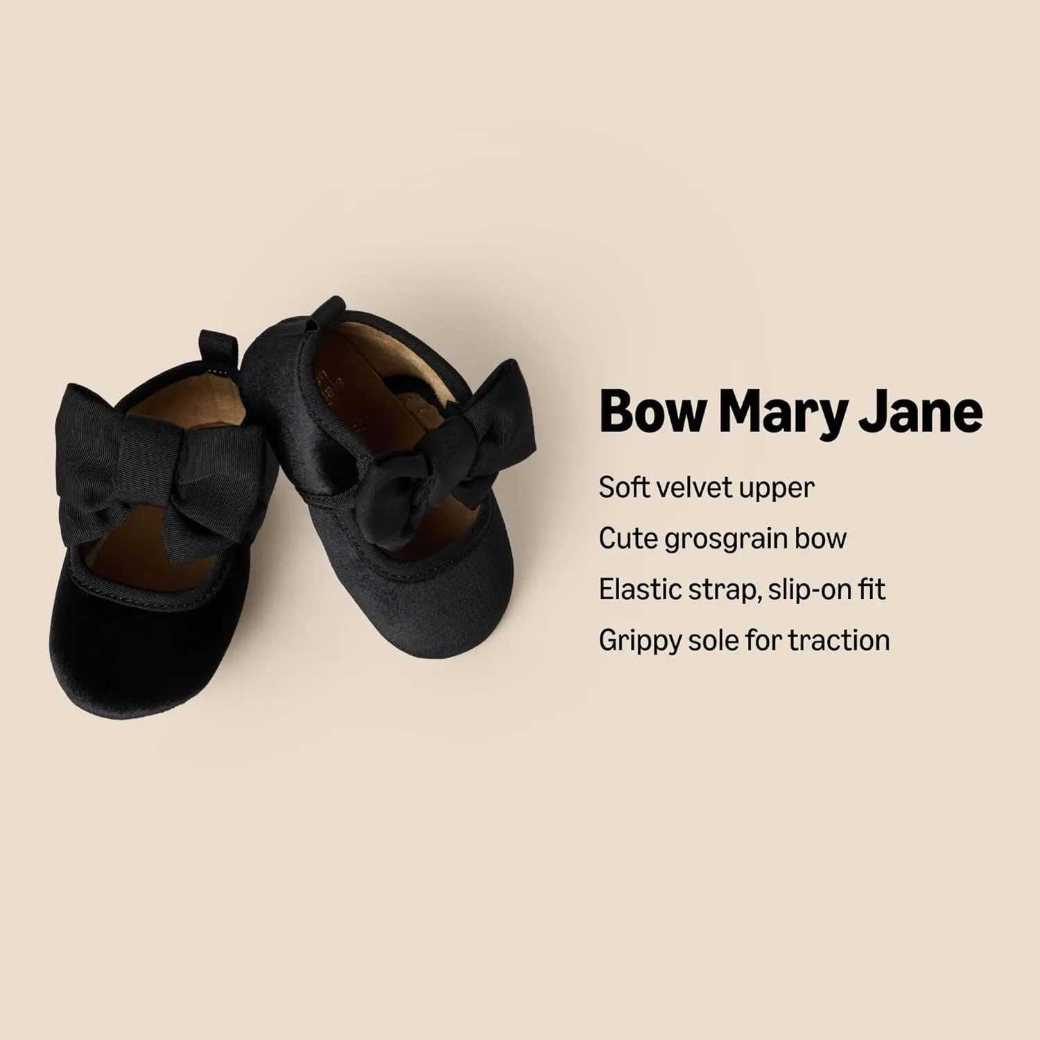 Amazon Essentials x Sofia Grainge Baby Girls' Mary Jane Shoes with Bow Detail