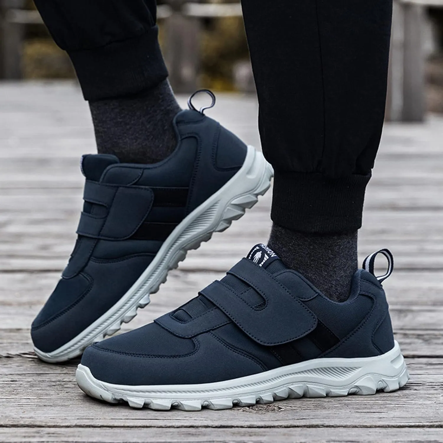 Arch Support Sports Shoes for Men Comfortable Lightweight Casual Walking Shoe Lightweight Elderly Slip On Shoes
