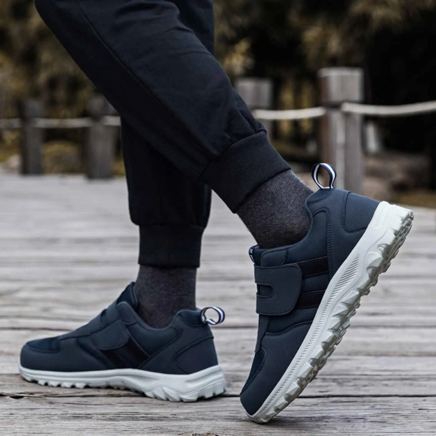 Arch Support Sports Shoes for Men Comfortable Lightweight Casual Walking Shoe Lightweight Elderly Slip On Shoes