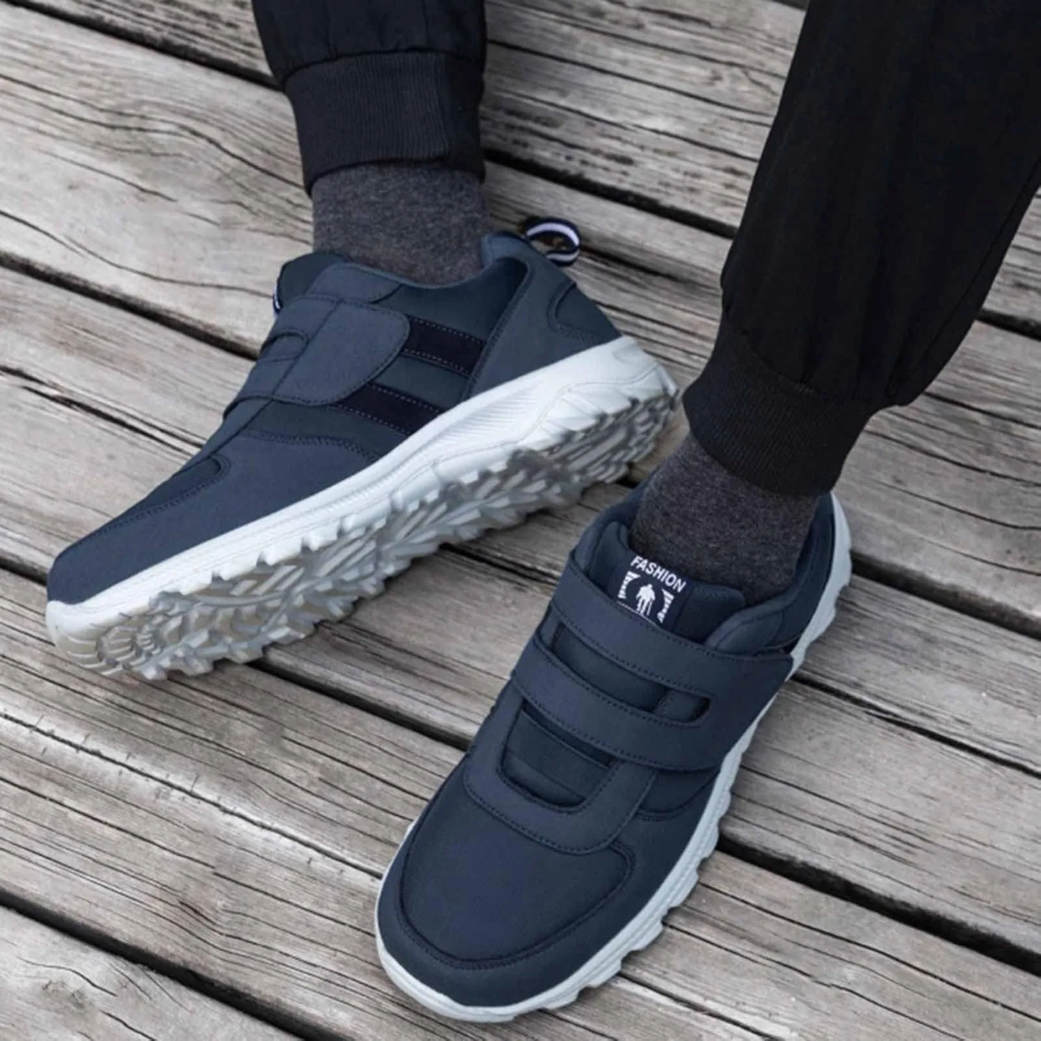Arch Support Sports Shoes for Men Comfortable Lightweight Casual Walking Shoe Lightweight Elderly Slip On Shoes