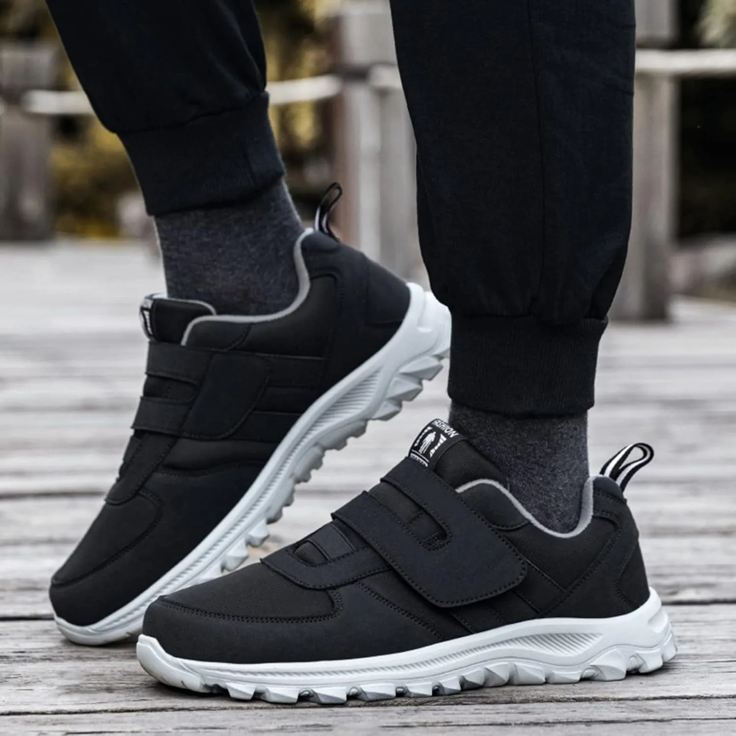Arch Support Sports Shoes for Men Comfortable Lightweight Casual Walking Shoe Lightweight Elderly Slip On Shoes
