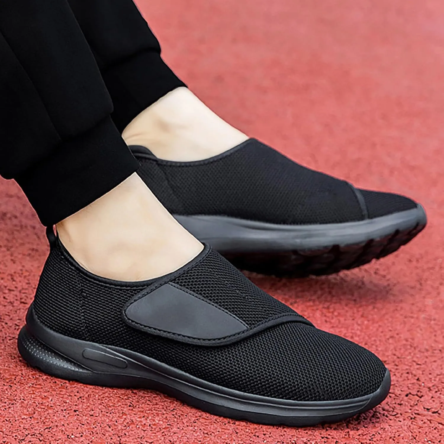 Athletic Fashion Sneakers for Men Comfortable Lightweight Casual Walking Shoe Lightweight Elderly Slip On Shoes