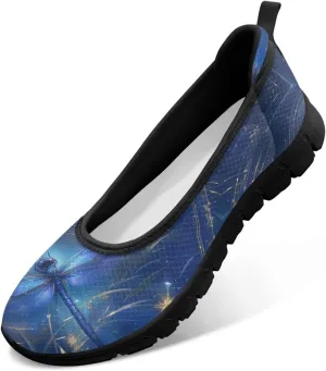 Binienty Ladies Walking Shoes Women Slip On Loafers Casual Nurse Teacher Mom Work Flats Non Slip Memory Foam Sole