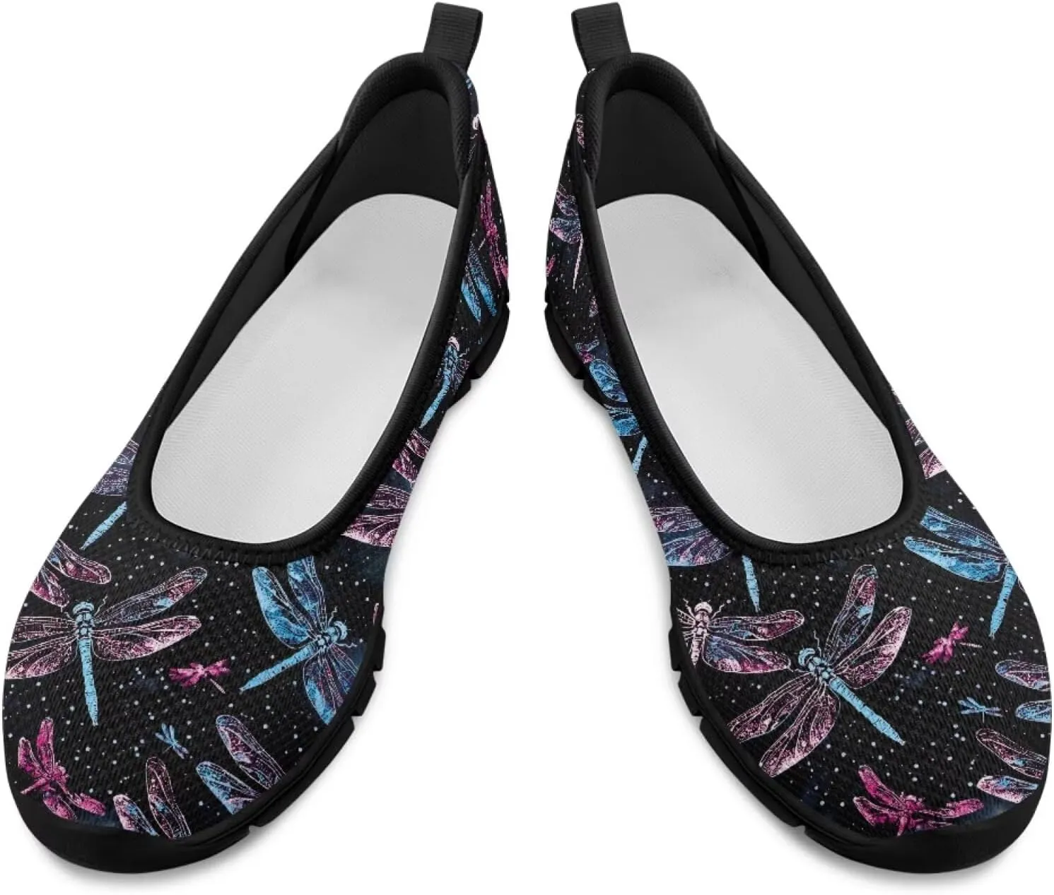 Binienty Ladies Walking Shoes Women Slip On Loafers Casual Nurse Teacher Mom Work Flats Non Slip Memory Foam Sole