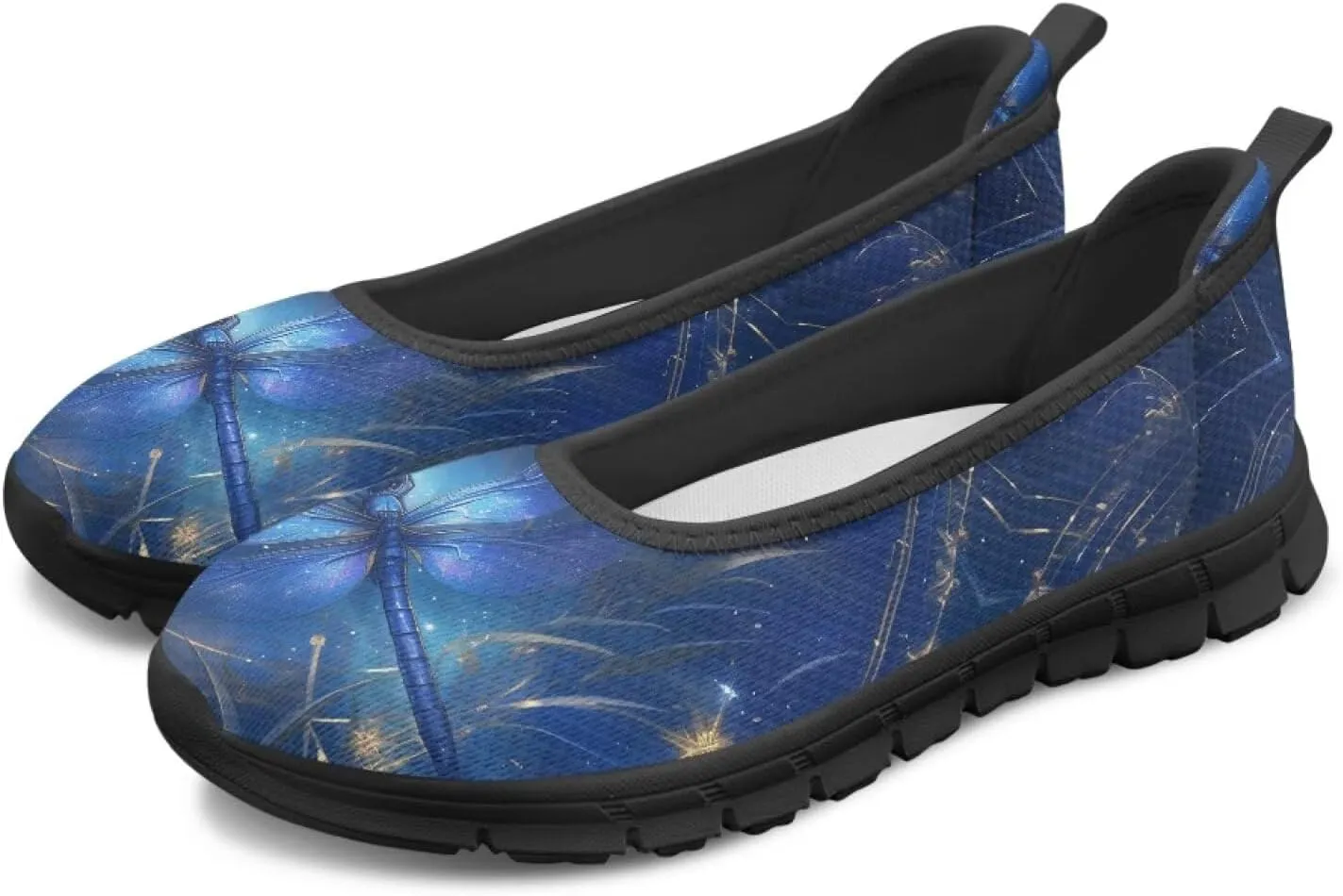 Binienty Ladies Walking Shoes Women Slip On Loafers Casual Nurse Teacher Mom Work Flats Non Slip Memory Foam Sole