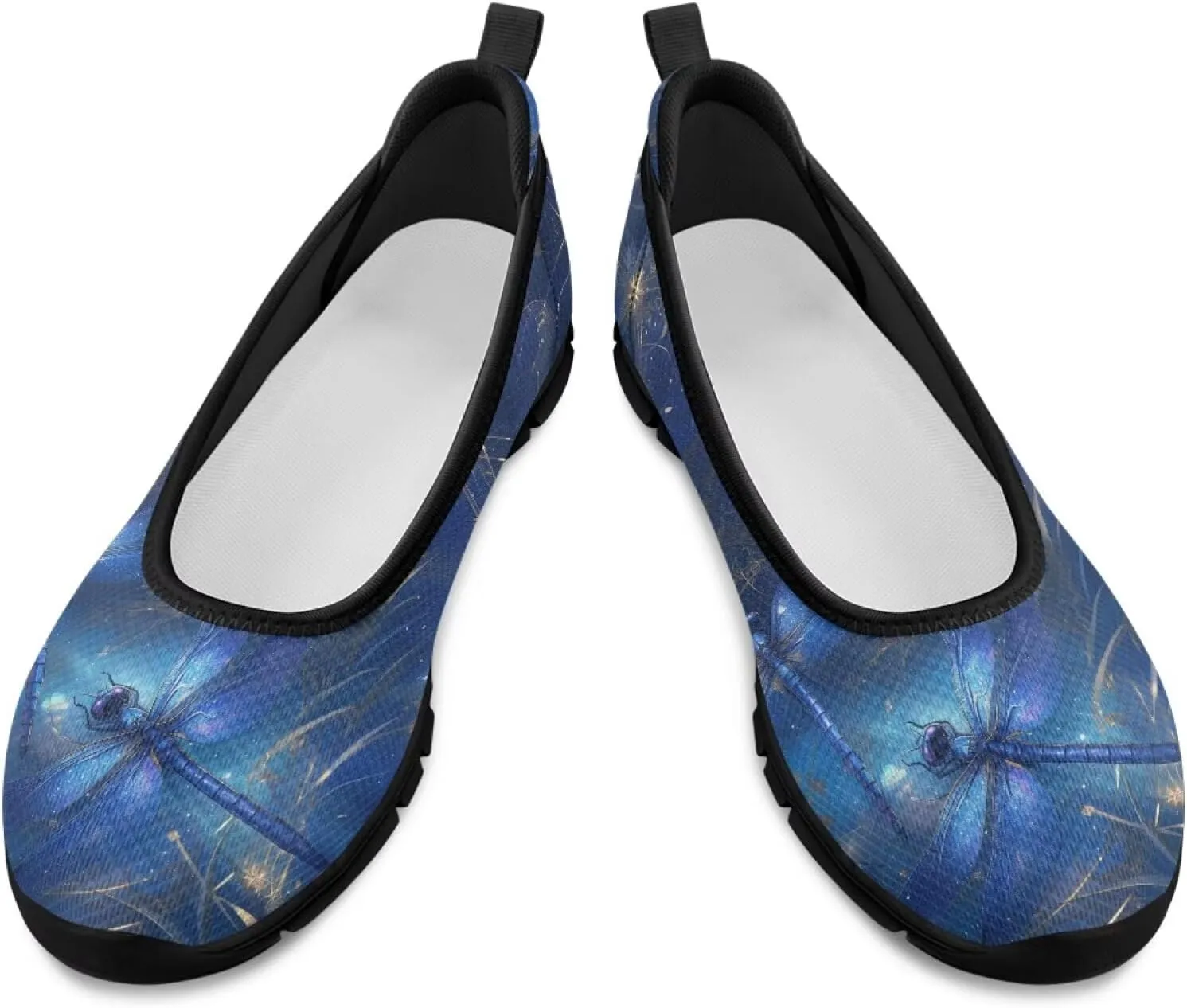 Binienty Ladies Walking Shoes Women Slip On Loafers Casual Nurse Teacher Mom Work Flats Non Slip Memory Foam Sole