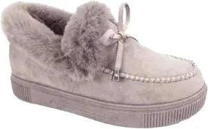 Booties For Women 2024 Slip On Winter Warm Snow Ankle Boots Fashion Fur Lined Thickening Comfortable Loafers Shoes