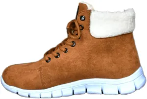 Boots For Women 2024 Ankle Booties High-top Winter Snow Boots Slip on Warm Comfortable Casual Fur Lined Loafers Shoes