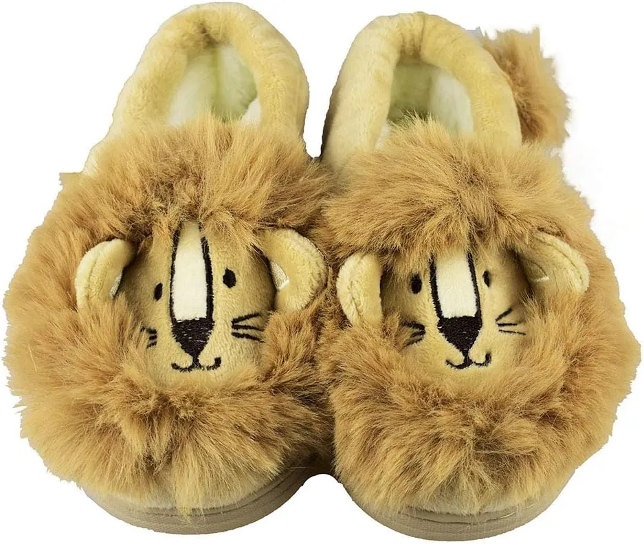 Boys Little/Big Kids Warm Plush Rocket Slippers with Memory Foam Sole Indoor Outdoor Shoes
