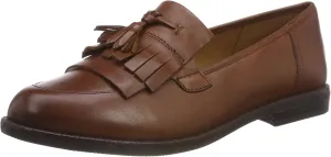 Caprice Cait Womens Leather Fringe Tassel Loafer Flats 5.5 C (M) UK/ 7.5 B(M) US Cognac Nappa