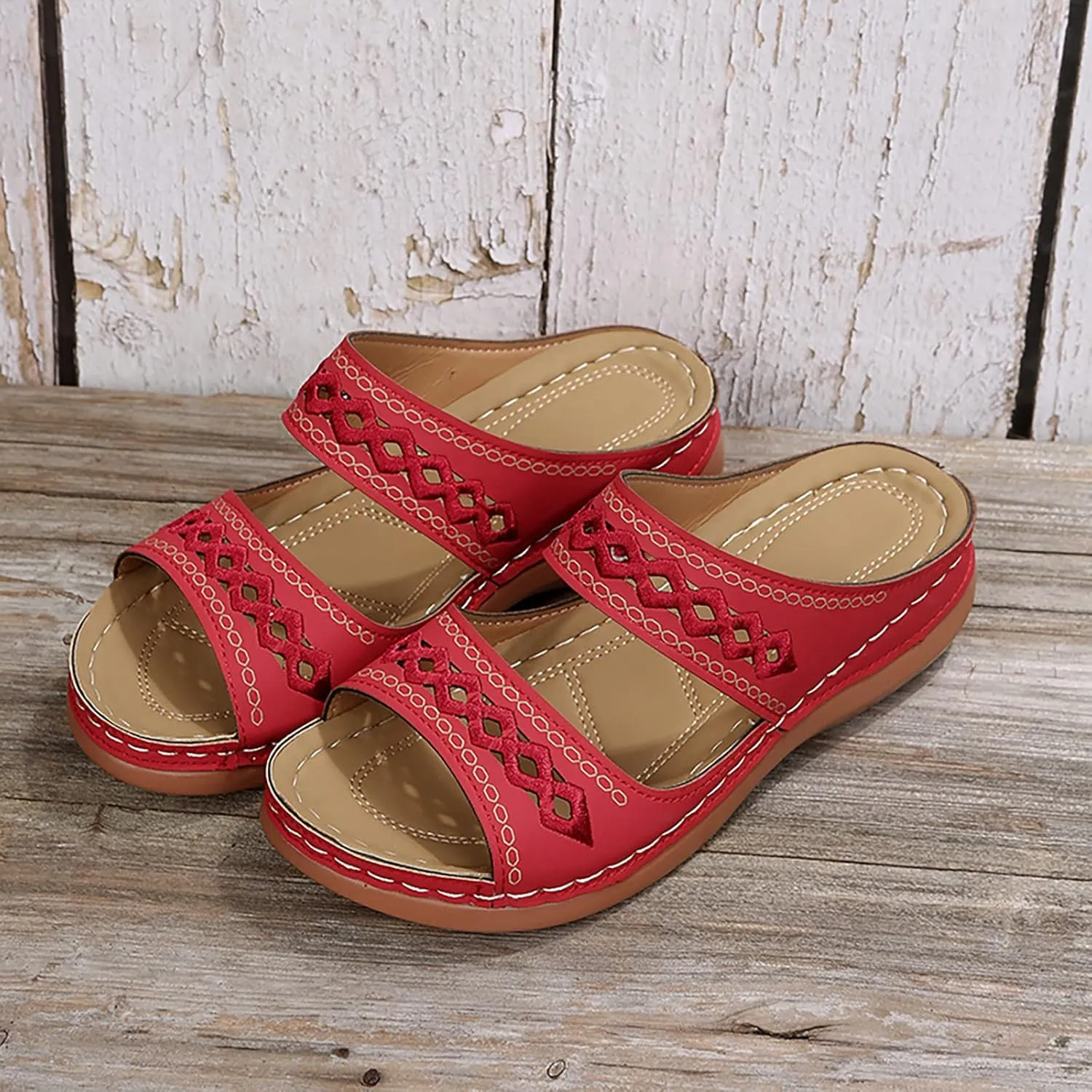 Cathalem Orthopedic Sandals for Women with Arch Support, Womens Summer Dressy Casual Sandals Comfortable Flip Flops Walking Sandals