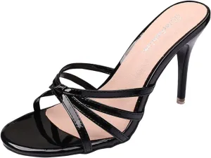 Clear Heels for Women Platform Heeled Stiletto Sandals Round Open Toe Slip on Heels Sexy Party High Heels Slippers