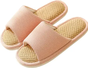 Cloth Slippers Linen Slippers - Breathable, Anti-Slip, Easy to Clean - Summer Silent Slippers for Women and Men
