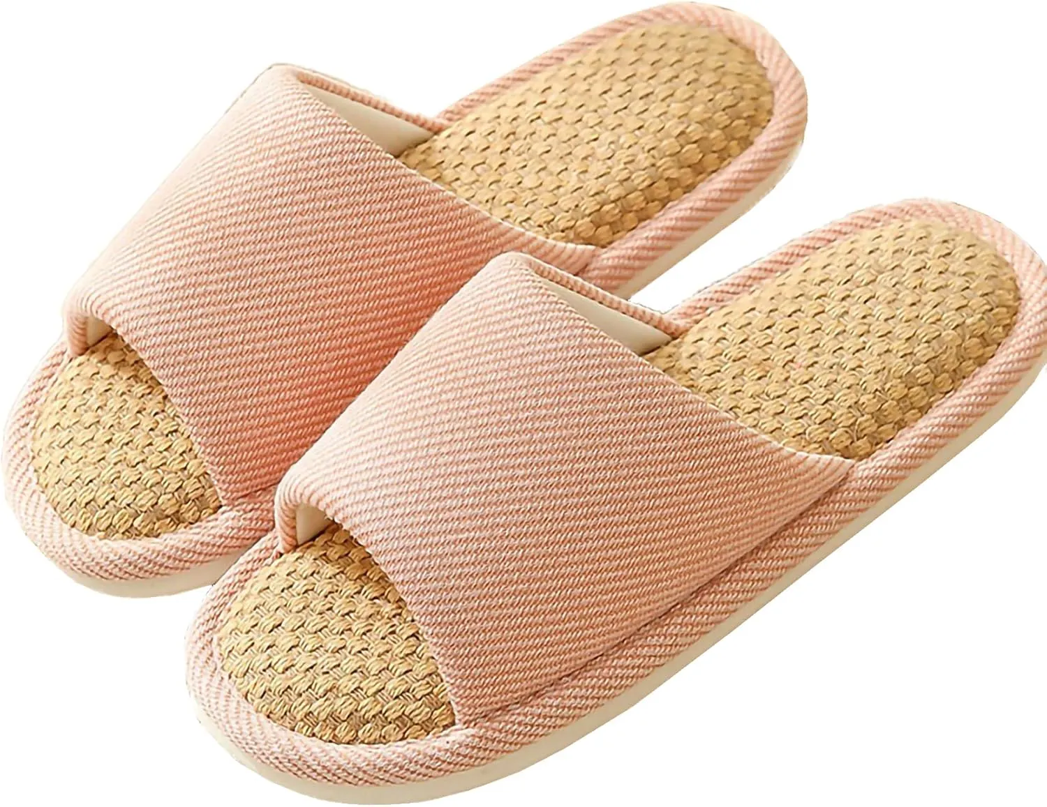 Cloth Slippers Linen Slippers - Breathable, Anti-Slip, Easy to Clean - Summer Silent Slippers for Women and Men