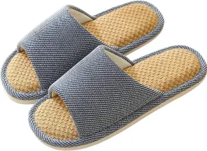 Cloth Slippers Linen Slippers - Breathable, Anti-Slip, Easy to Clean - Summer Silent Slippers for Women and Men