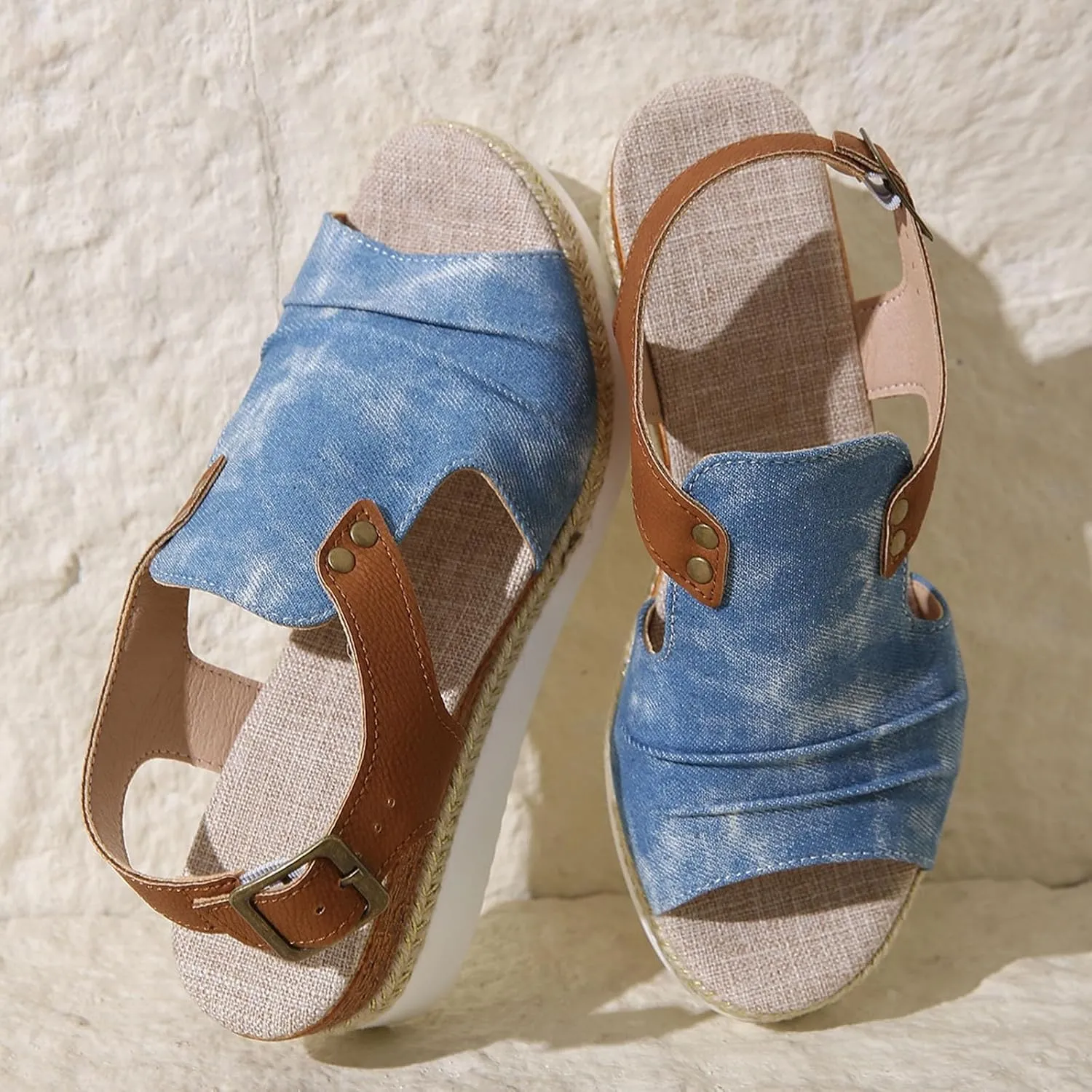 Comfortable Summer Platform Casual Dress Women Sandal Summer Casual Flatform Platform Wedge Slides for Women