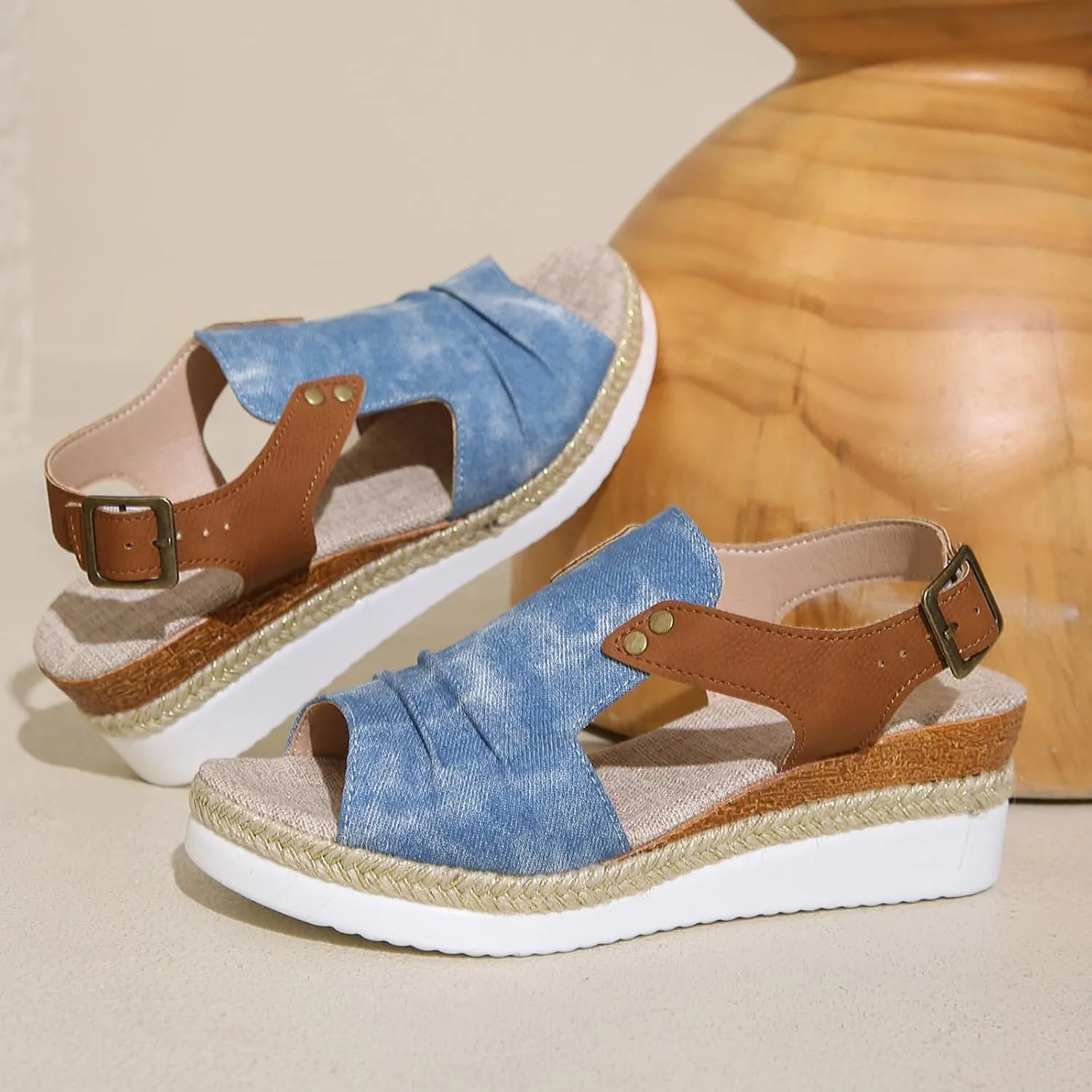 Comfortable Summer Platform Casual Dress Women Sandal Summer Casual Flatform Platform Wedge Slides for Women