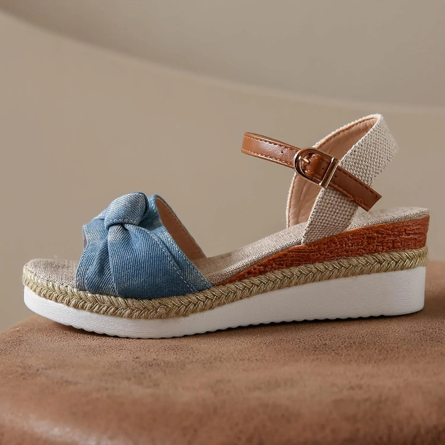 Comfortable Summer Platform Casual Dress Women Sandal Summer Low Wedges Womens Comfortable Open Toe Sandal