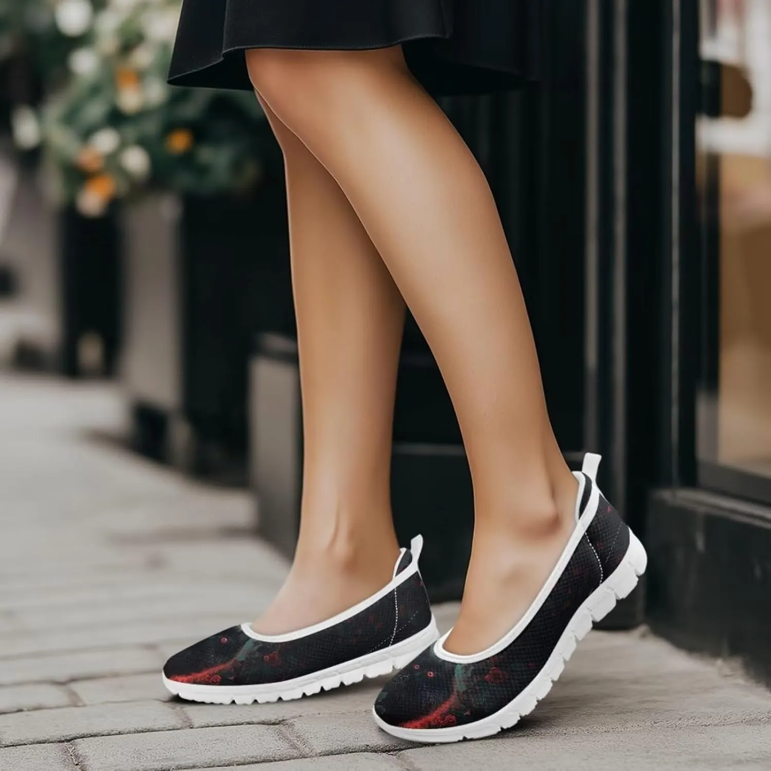 Creative Fashion Animals Prints Walking Shoes Women Fit Comfort Lightweight Ballet Flats Round Toe Classic Platform Loafers Everyday Wear