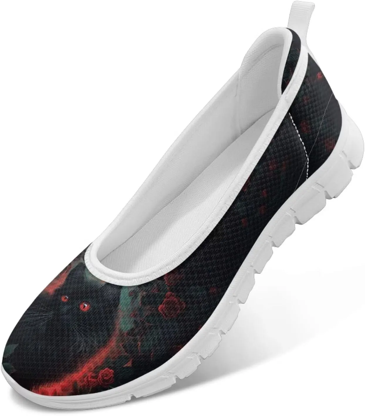 Creative Fashion Animals Prints Walking Shoes Women Fit Comfort Lightweight Ballet Flats Round Toe Classic Platform Loafers Everyday Wear