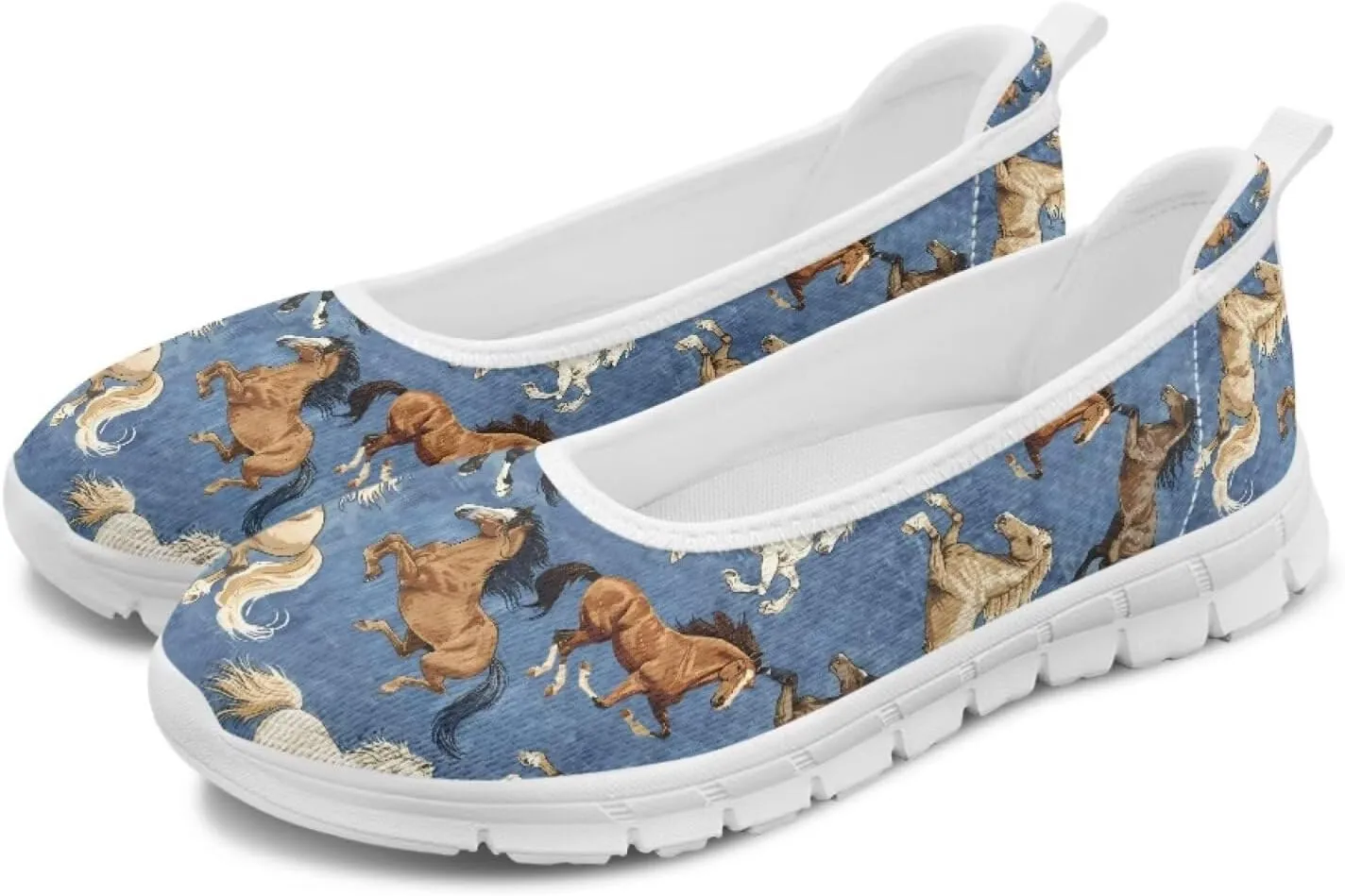 Creative Fashion Animals Prints Walking Shoes Women Fit Comfort Lightweight Ballet Flats Round Toe Classic Platform Loafers Everyday Wear