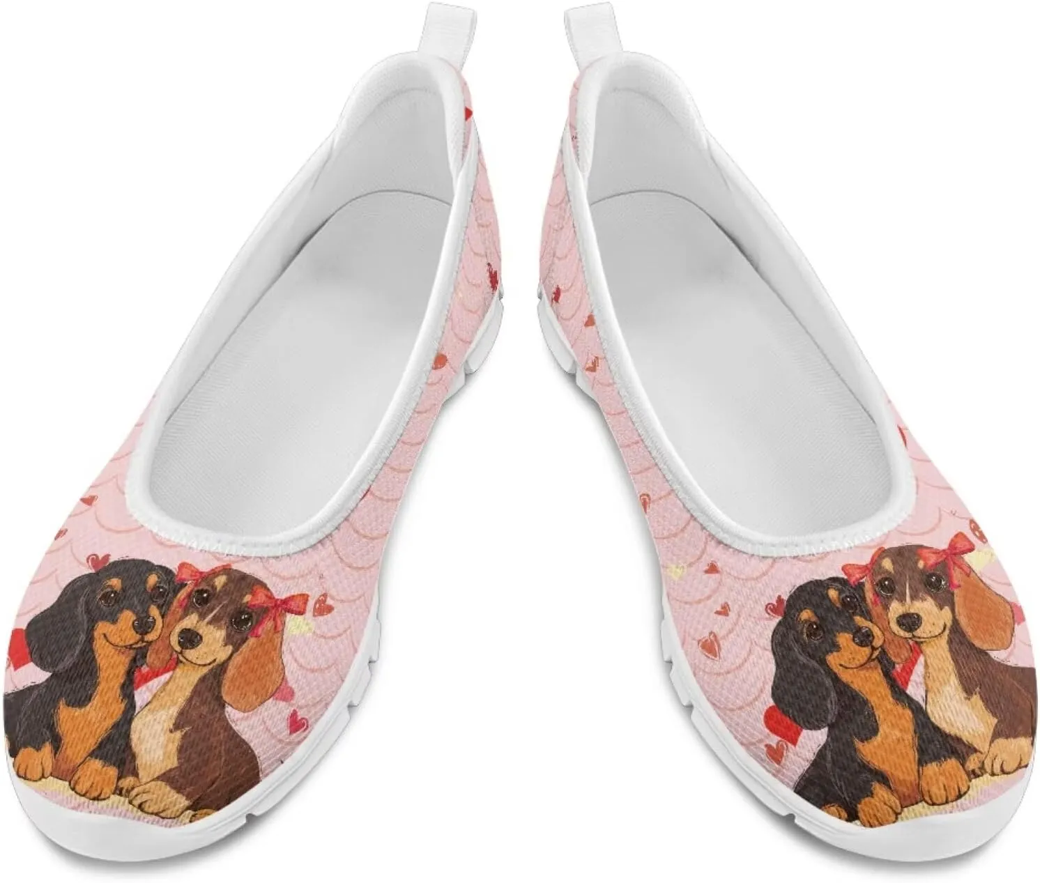 Creative Fashion Animals Prints Walking Shoes Women Fit Comfort Lightweight Ballet Flats Round Toe Classic Platform Loafers Everyday Wear