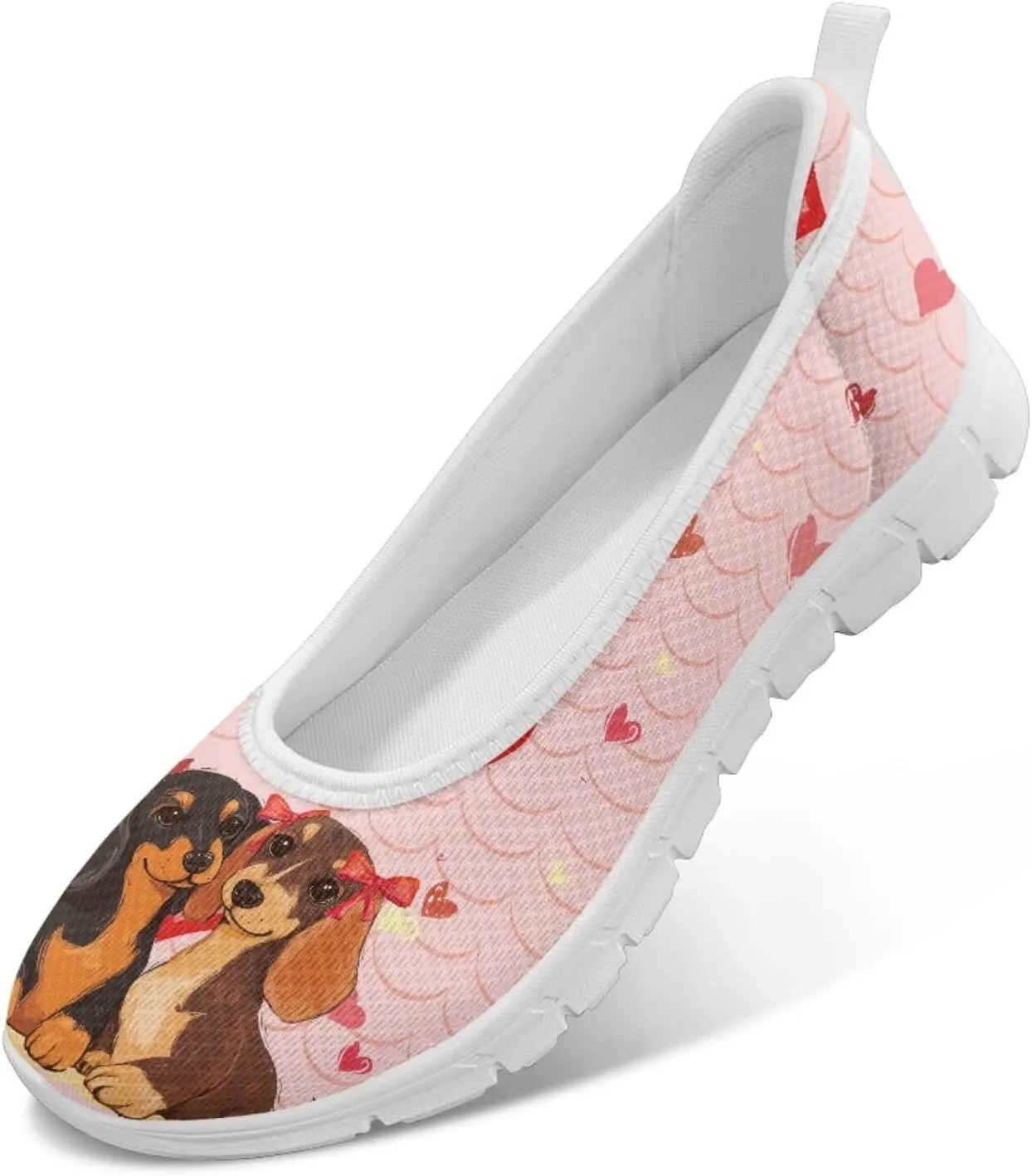 Creative Fashion Animals Prints Walking Shoes Women Fit Comfort Lightweight Ballet Flats Round Toe Classic Platform Loafers Everyday Wear