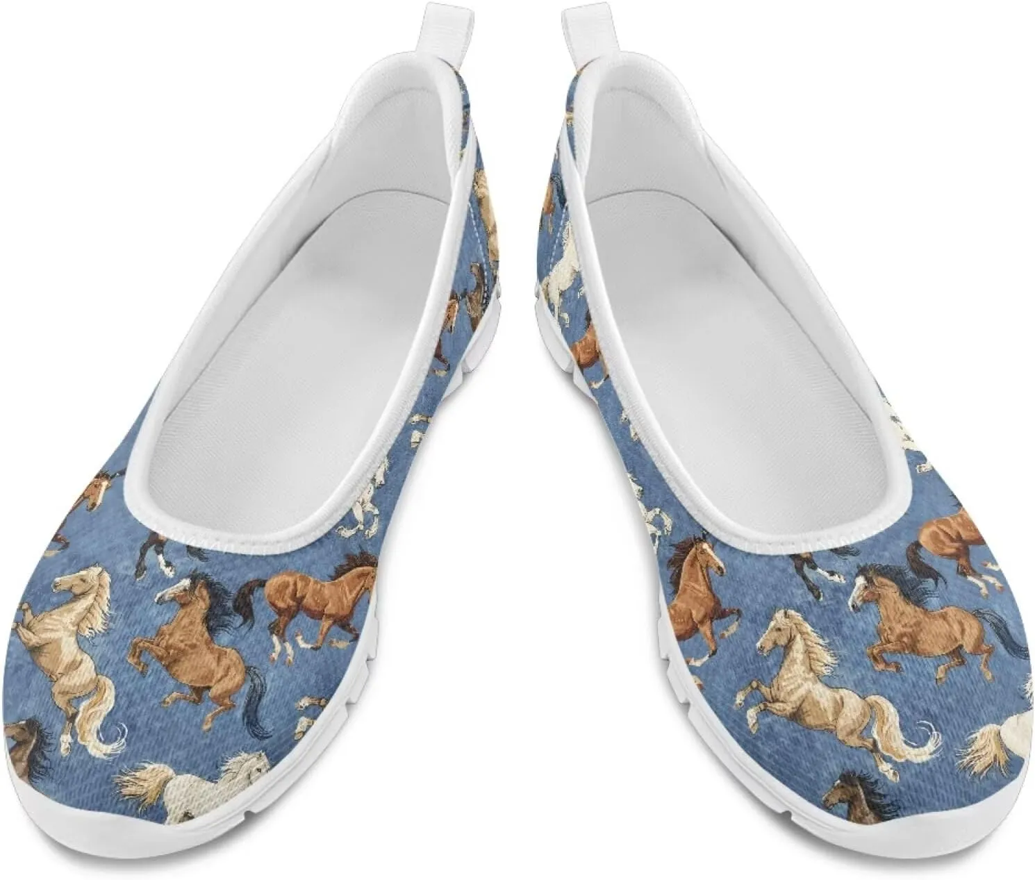 Creative Fashion Animals Prints Walking Shoes Women Fit Comfort Lightweight Ballet Flats Round Toe Classic Platform Loafers Everyday Wear