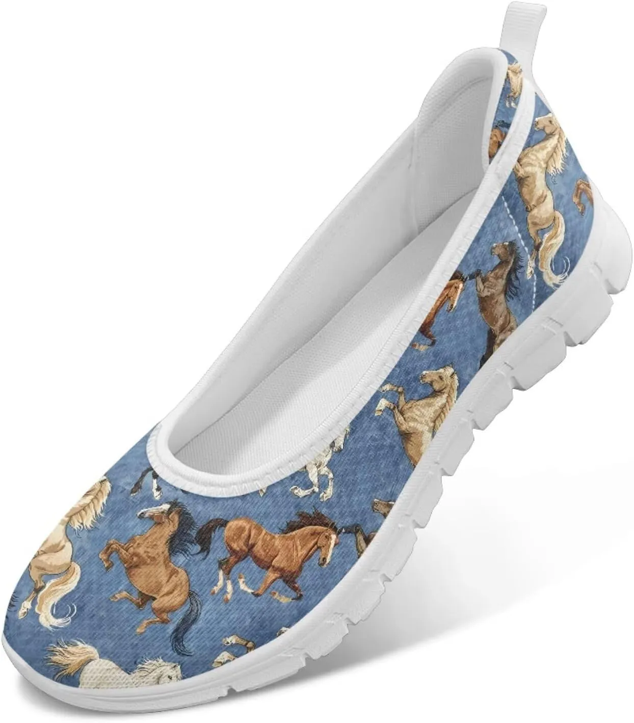 Creative Fashion Animals Prints Walking Shoes Women Fit Comfort Lightweight Ballet Flats Round Toe Classic Platform Loafers Everyday Wear