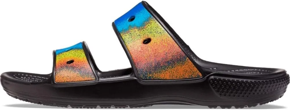 Crocs Unisex Classic Tie Dye Two-Strap Sandals Slide