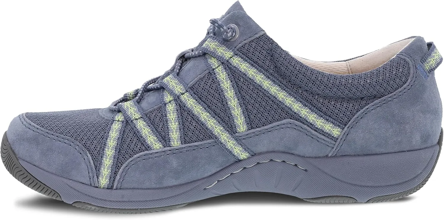 Dansko Harlyn Lightweight Sneaker for Women - Stain Resistant Leather and Nylon Uppers and Arch Support in Flexible Style