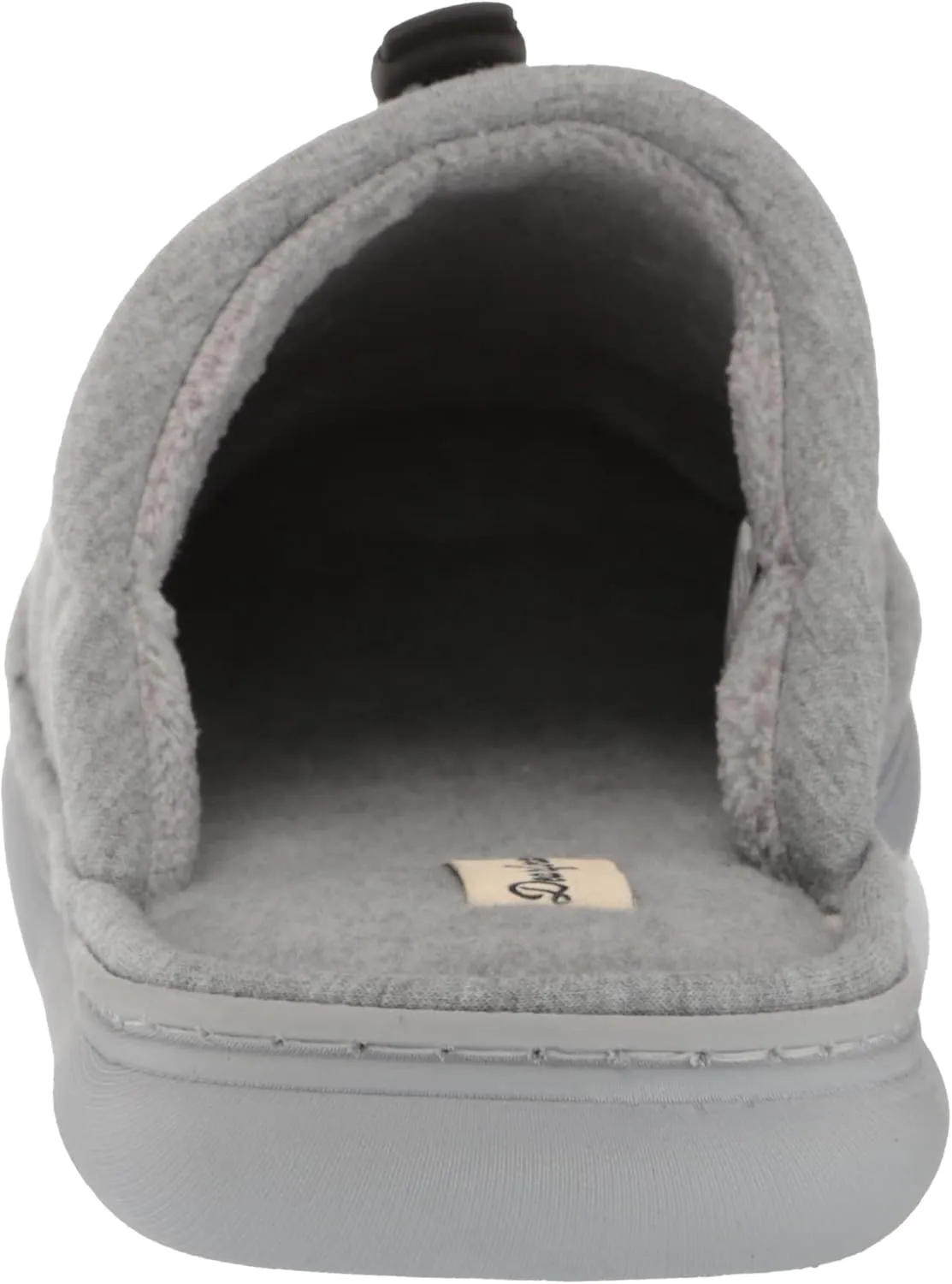 Dearfoams Men's Austin Quilted Memory Foam Sweatshirt Scuff Slipper