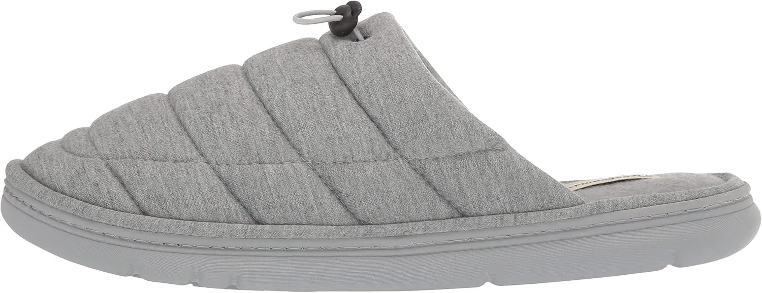 Dearfoams Men's Austin Quilted Memory Foam Sweatshirt Scuff Slipper