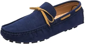 Flat Heel Party Walking Slip-on Mens Loafers Square Toe Vegan Leather Driving Loafers Flexible Comfortable