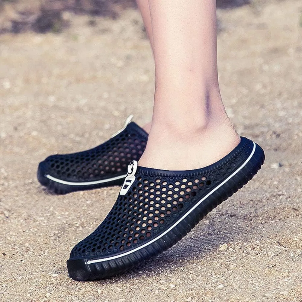 Flops Hollow Casual Sandals Couple Beach Unisex Out Sandal Flip Men Shoes Men's Rain Shoes