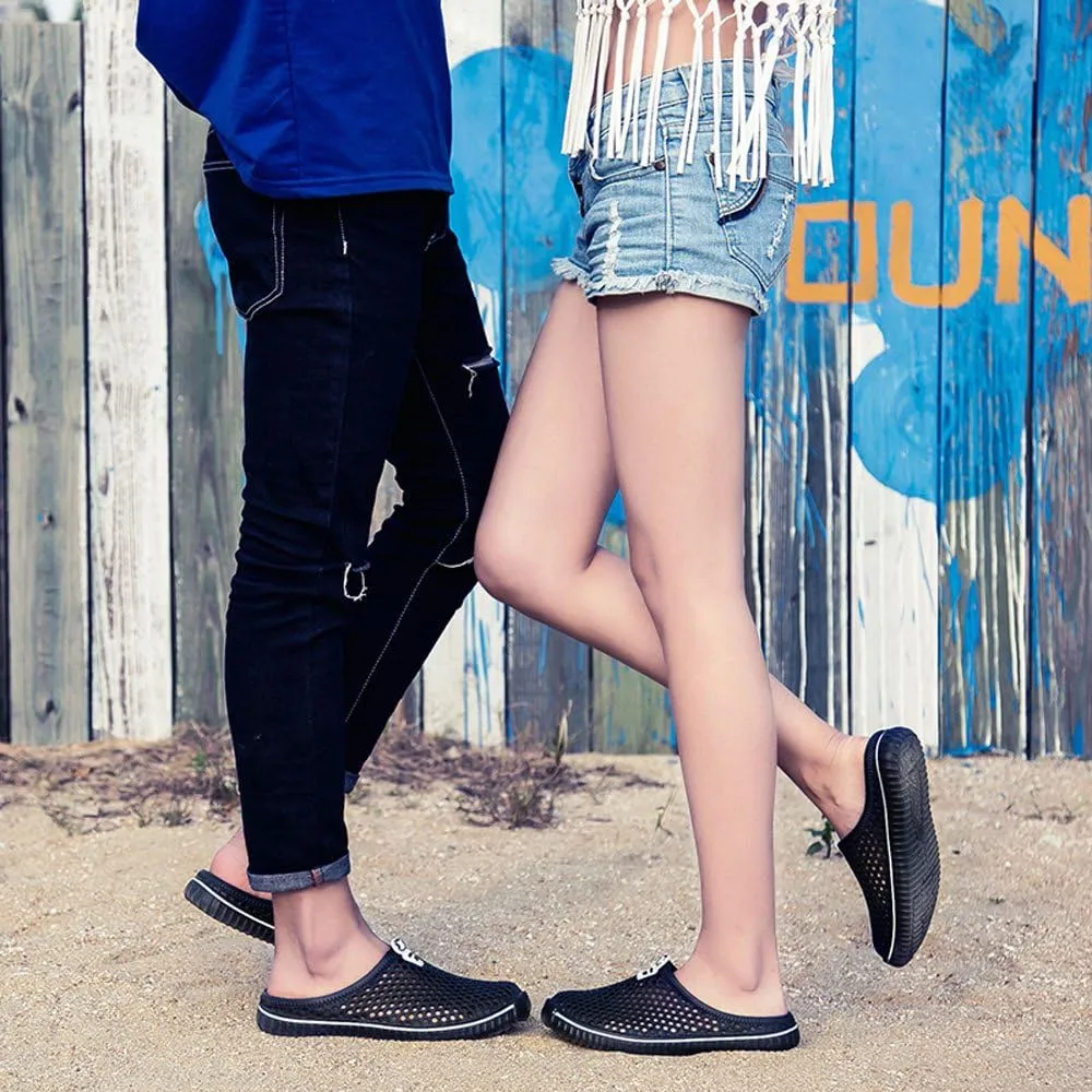 Flops Hollow Casual Sandals Couple Beach Unisex Out Sandal Flip Men Shoes Men's Rain Shoes