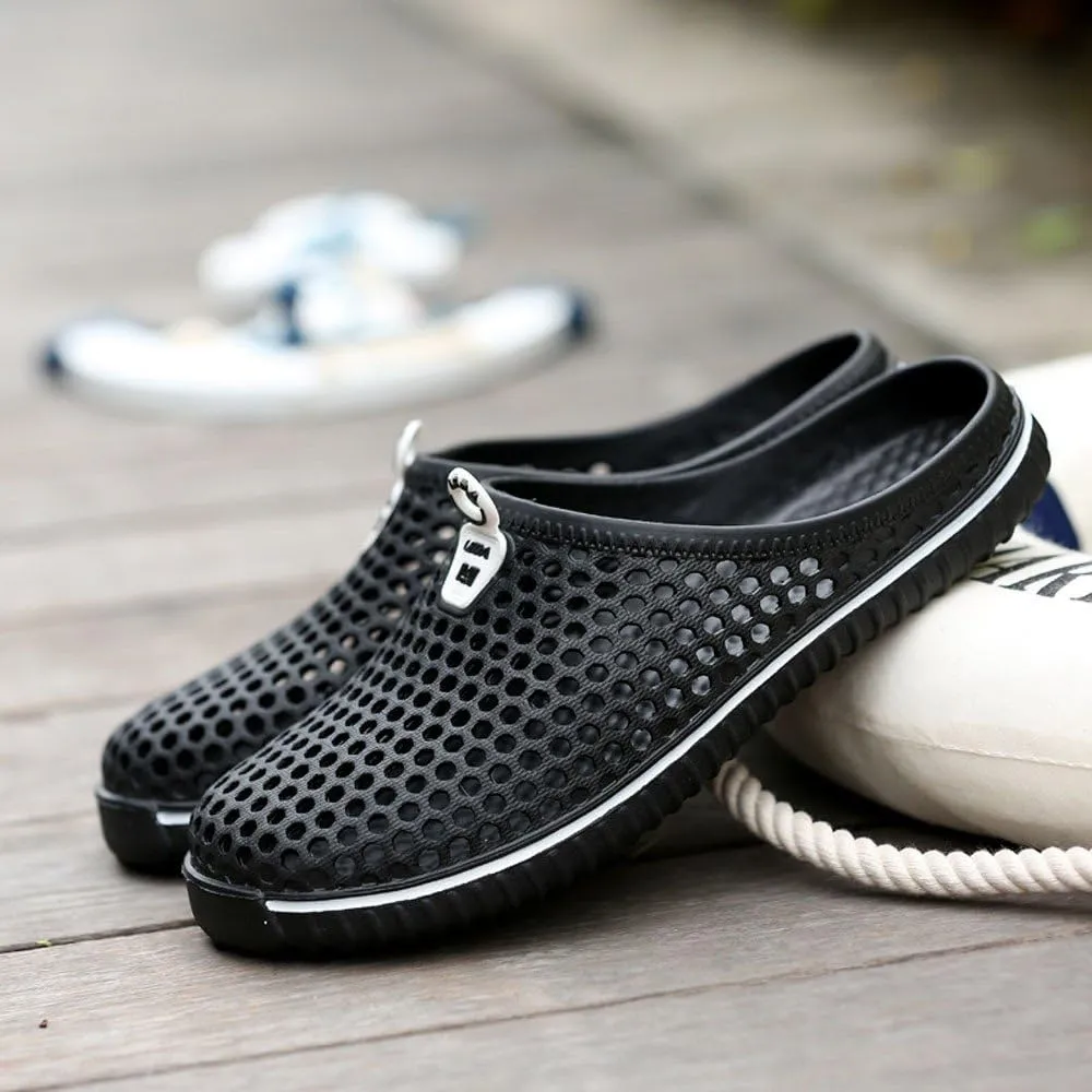 Flops Hollow Casual Sandals Couple Beach Unisex Out Sandal Flip Men Shoes Men's Rain Shoes