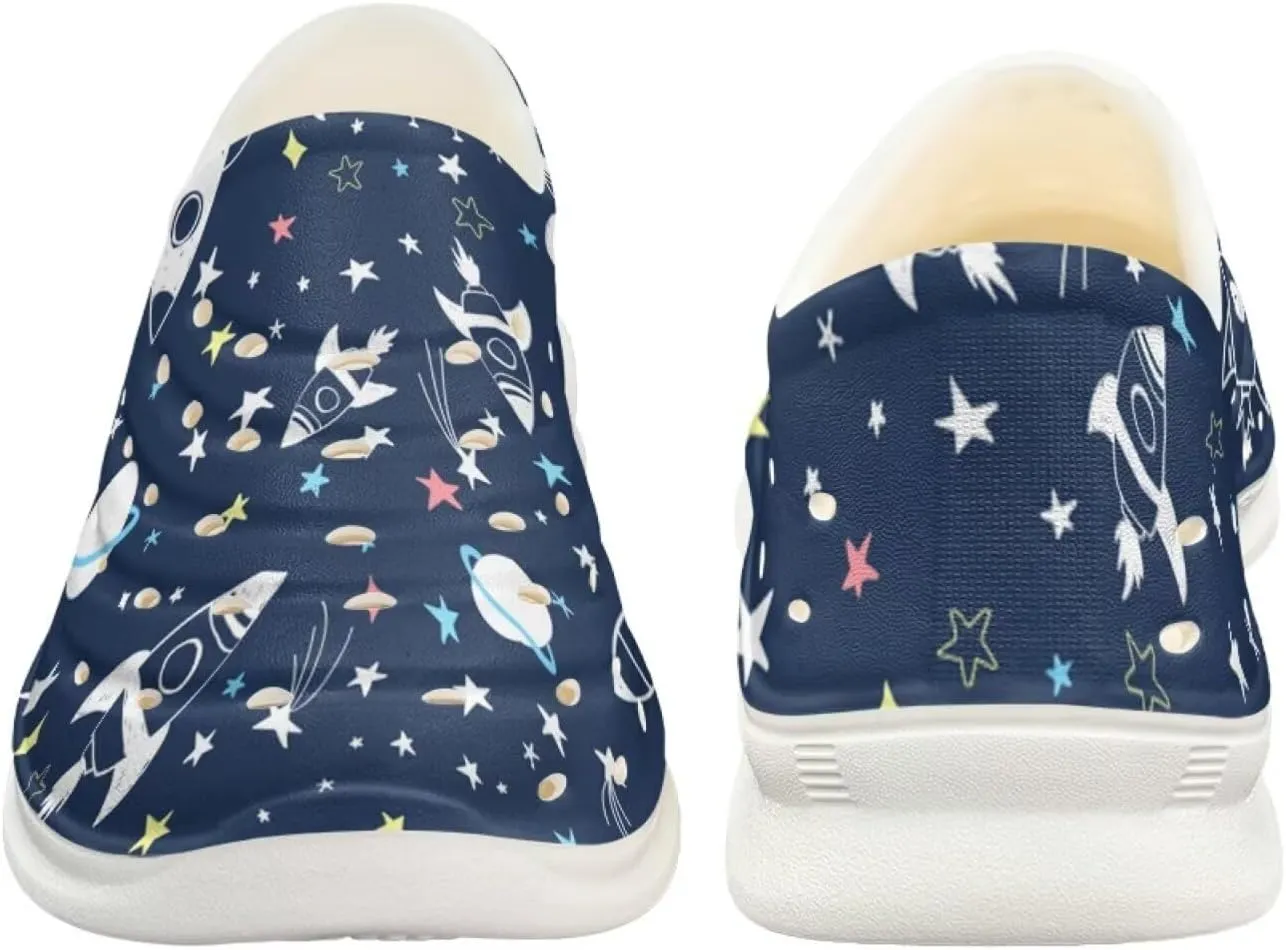 Galaxy Series Kids Slip On Sandals Cloud Slides Anti Slip Close Toe Water Shoes Comfort EVA Beach Pool Shoes