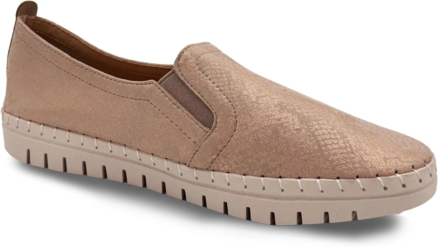 Glolily Elle Slip-On Women's Comfort Sneakers - Orthotic Lightweight & Flexible Walking Shoes with Arch Support, Comfortable Casual Fashion Shoes for Women