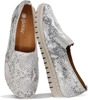 Glolily Elle Slip-On Women's Comfort Sneakers - Orthotic Lightweight & Flexible Walking Shoes with Arch Support, Comfortable Casual Fashion Shoes for Women