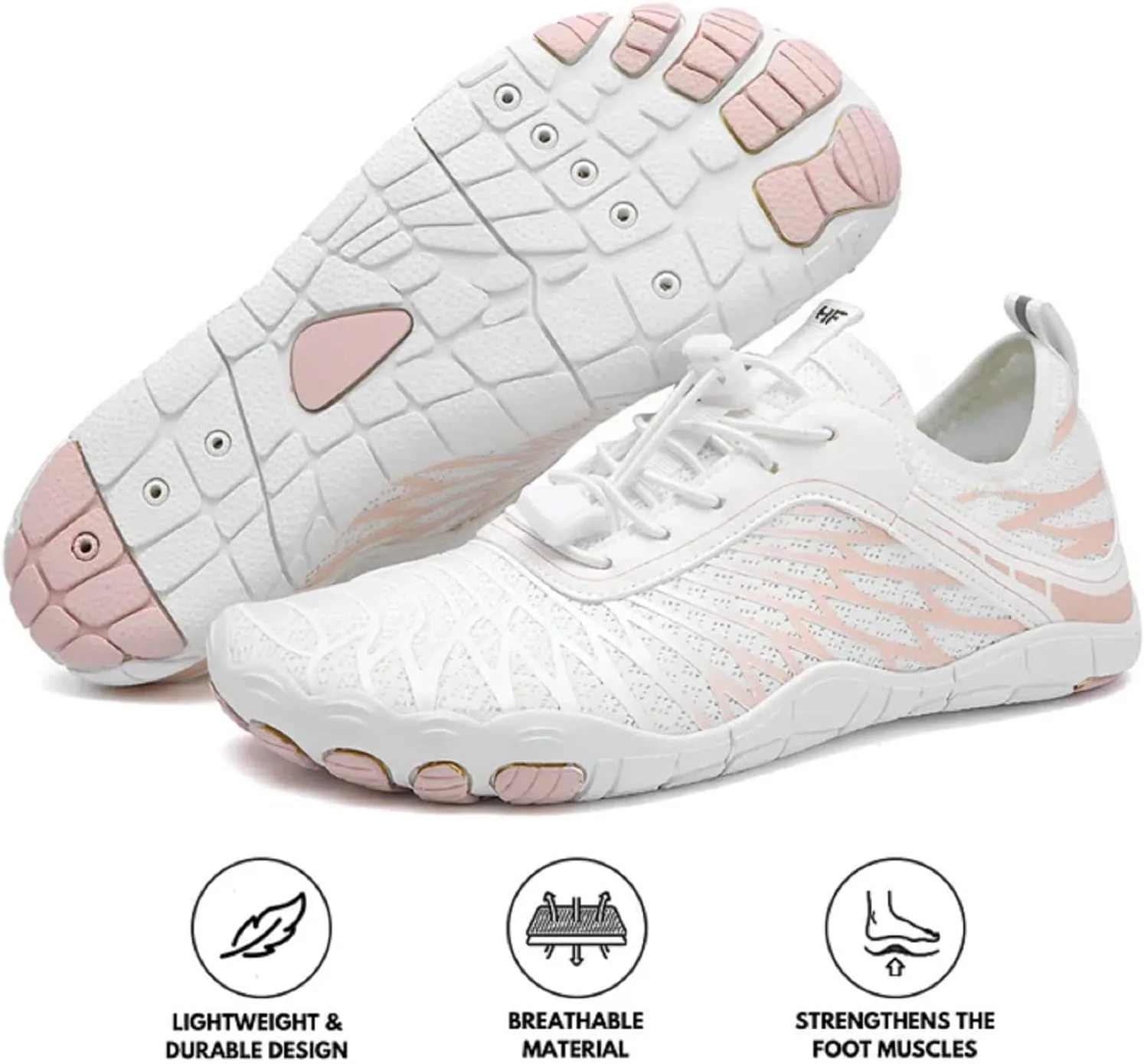 HF Signature Healthy & Non-Slip Breathable Barefoot Shoes, Flexible Lightweight Daily Wear Walking Shoes Unisex