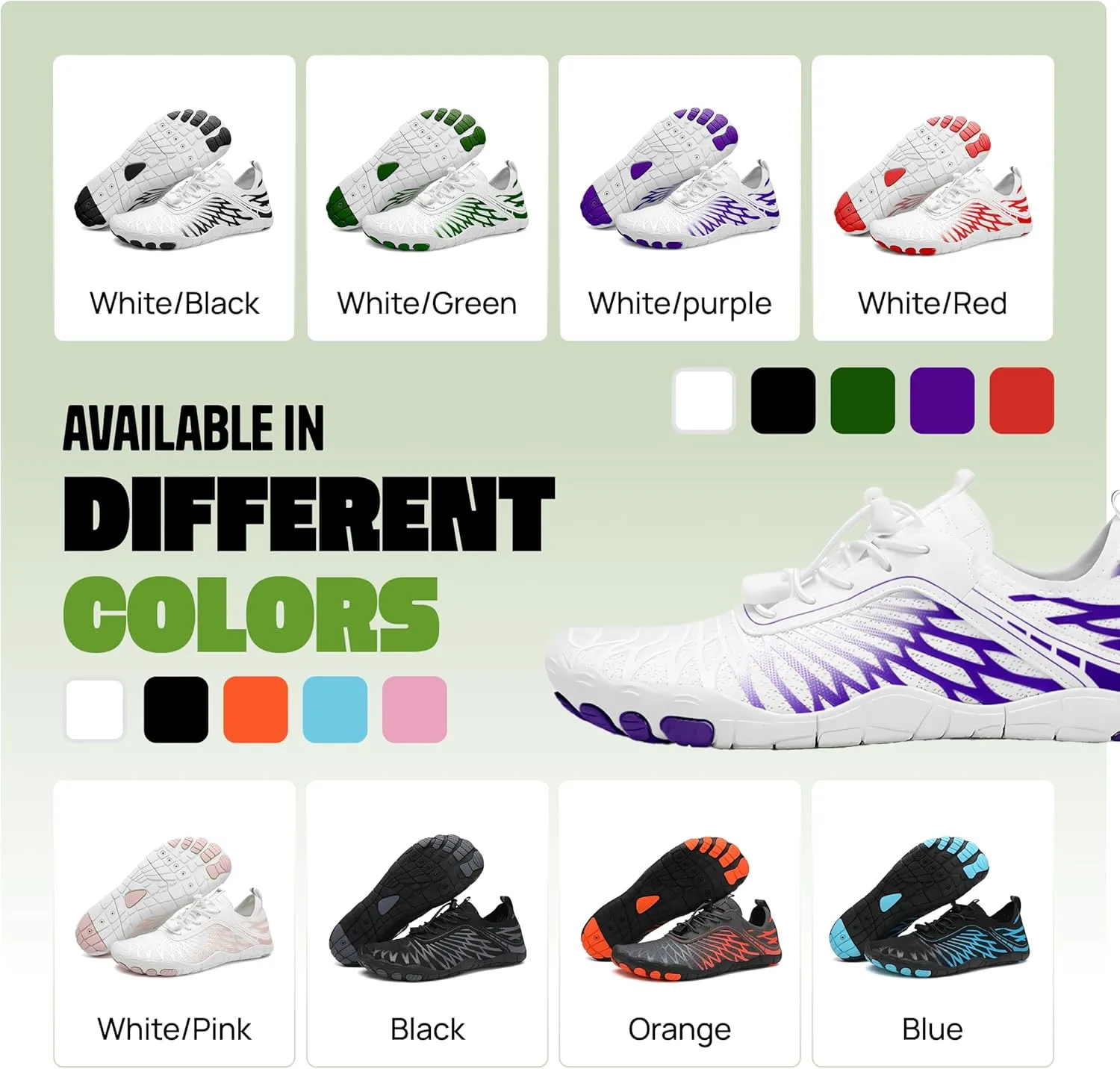 HF Signature Healthy & Non-Slip Breathable Barefoot Shoes, Flexible Lightweight Daily Wear Walking Shoes Unisex
