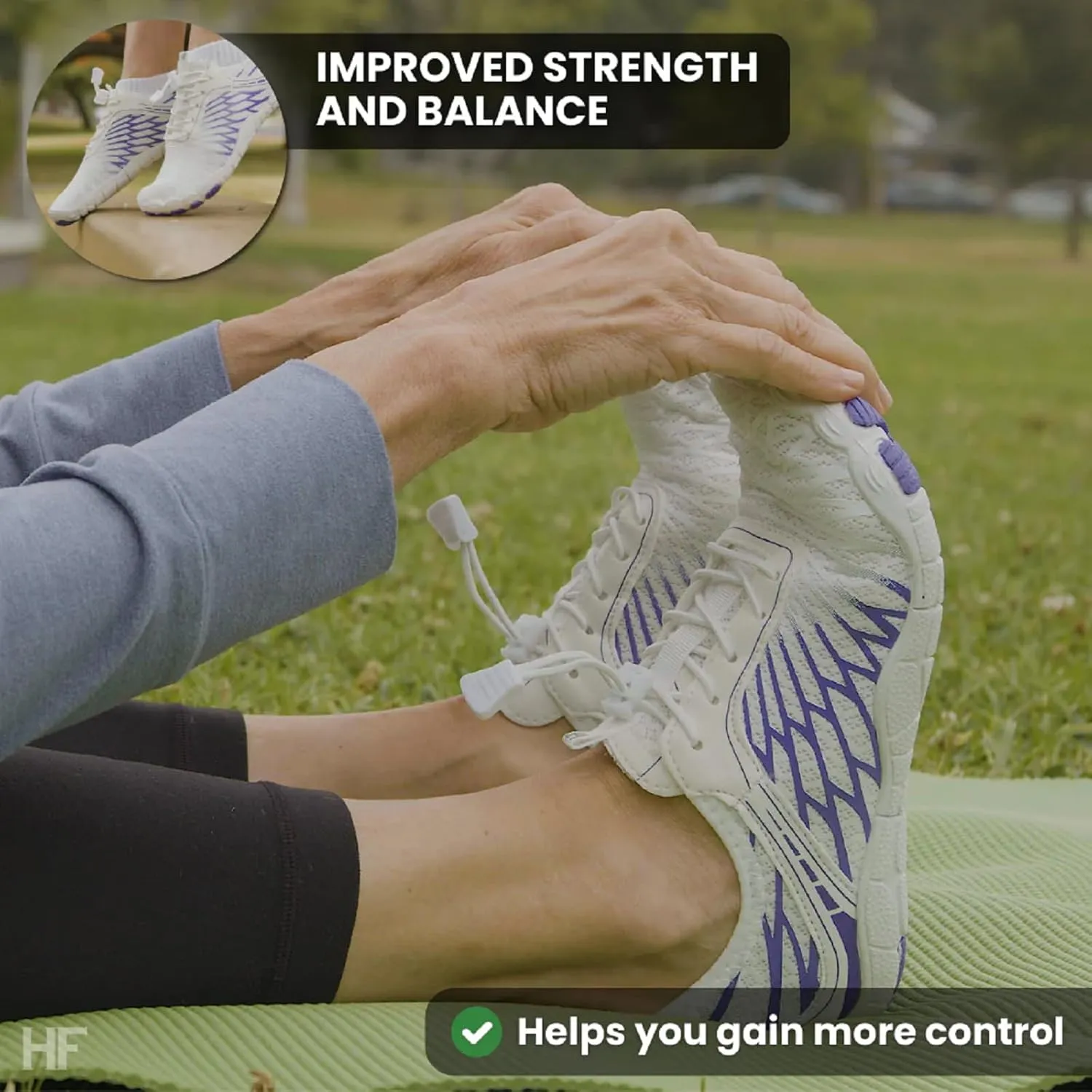 HF Signature Healthy & Non-Slip Breathable Barefoot Shoes, Flexible Lightweight Daily Wear Walking Shoes Unisex