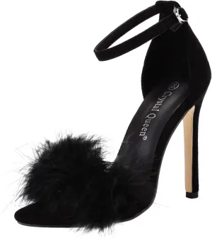 High Heels for Women Open Toe Sandals for Women 2025 Summer Dress Shoes Stiletto Heeled Sandals with Ankle Strap